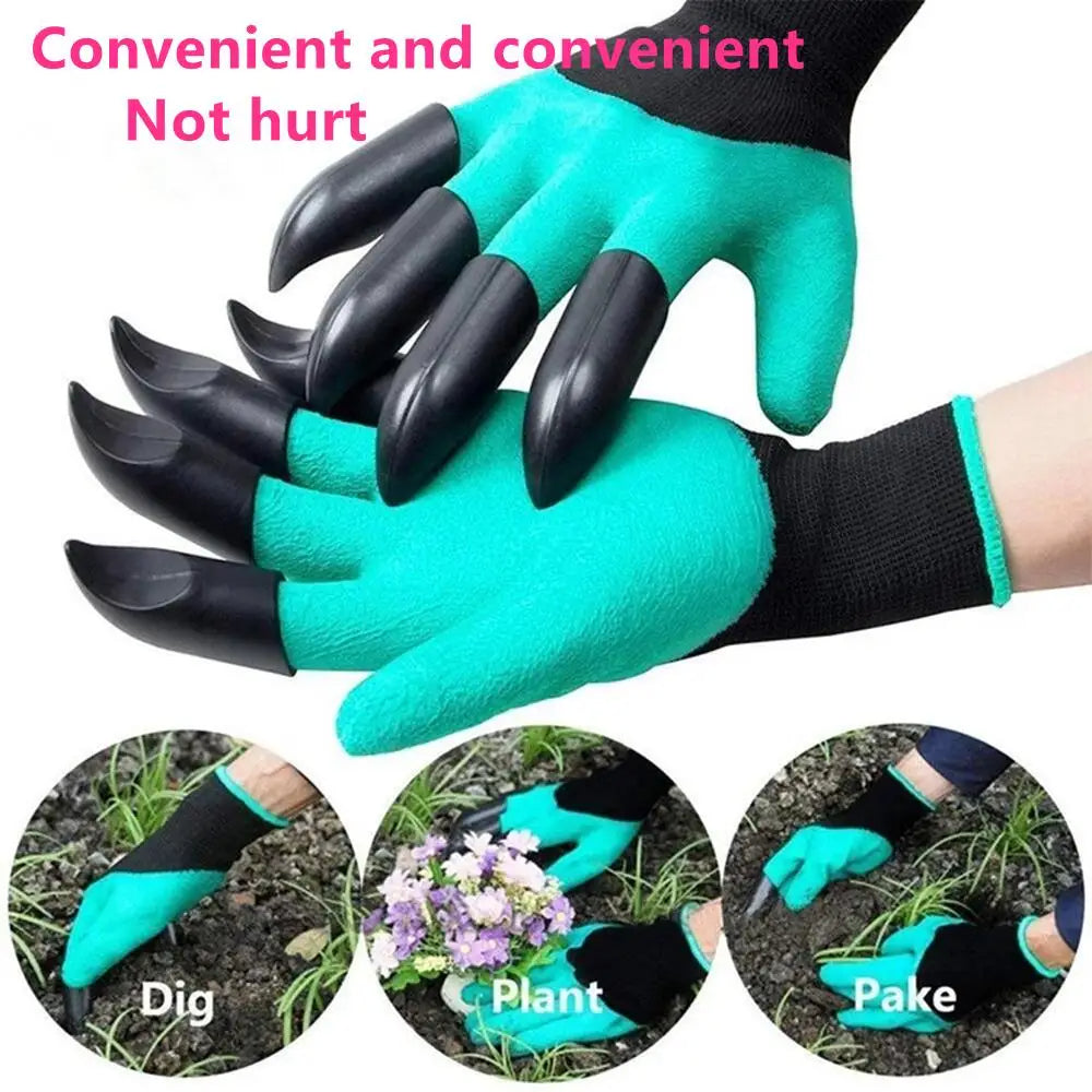 🌺GUANTES EXCAVADOR PARA JARDINEAR ( CON GARRAS).