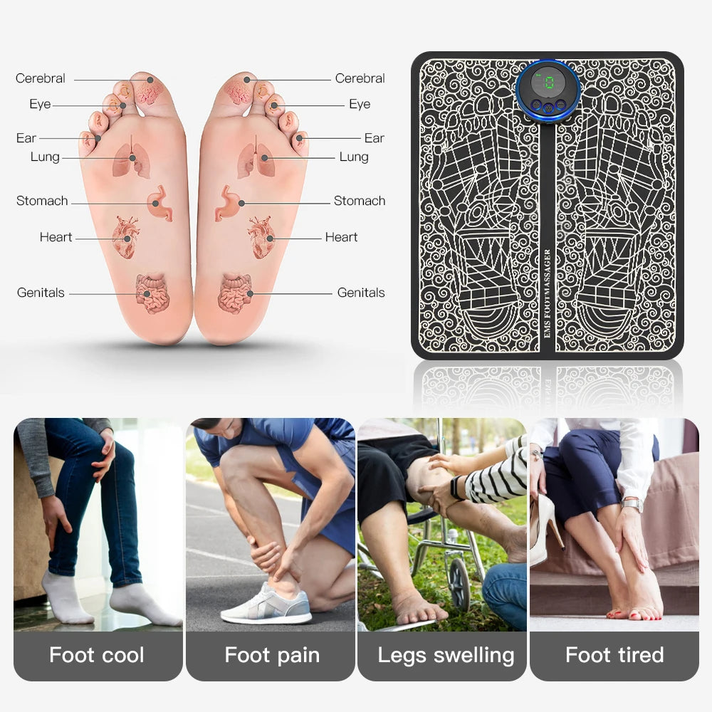 ⭐Masajeador De Pies Eléctrico Portátil, RELAXSTEP