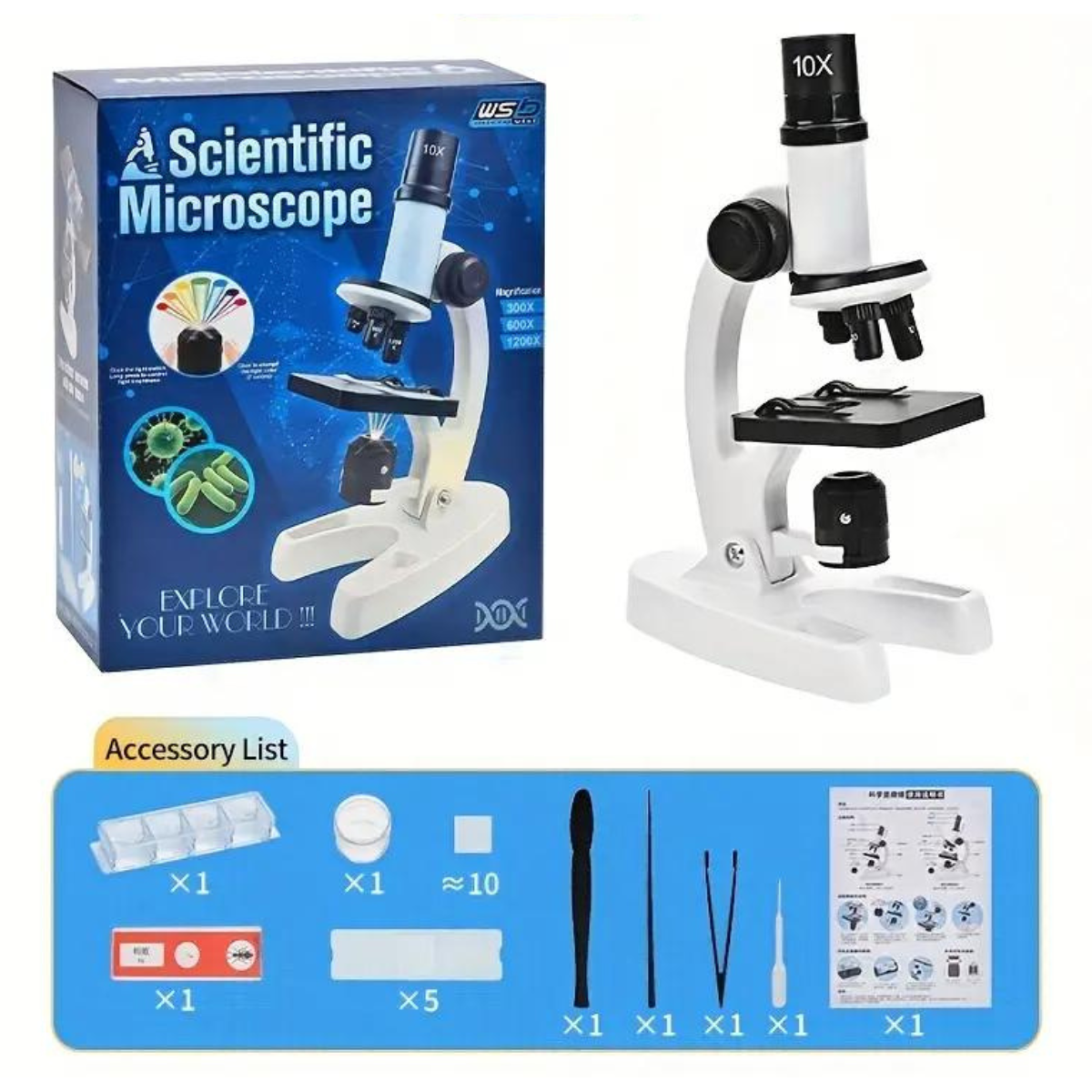 👀 Microscopio en KIT Compuesto Infantil